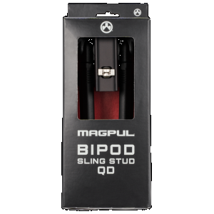 Magpul MAG1075-BLK Bipod made of Aluminum with Black Finish, Sling Stud Attachment, 6.30-10.30" Vertical Adjustment, & Rubber Feet for AR-Platform
