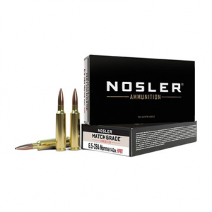 NOSLER Match Grade Rifle Ammunition 6.5mmx284 Norma 140 Gr. Cc Hpbt 20 Rd.