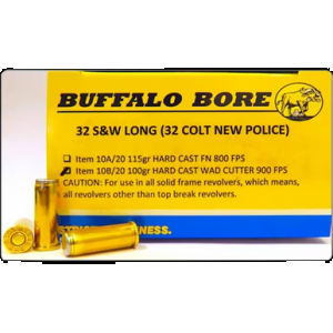 BUFFALO Bore Ammunition 4518520 Personal Defense Strictly Business 45acp +p 185gr Jacket Hollow Point 20 Rounds