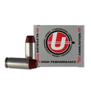 Underwood Ammo Hard Cast Flat Nose Handgun Ammunition 10mm Auto 220gr FN 1200 fps 20/ct