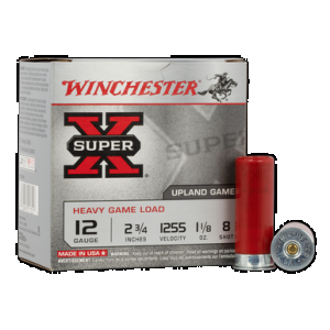 WINCHESTER Super-x Heavy Game Load 12 Ga. 2.75 In. 1 1/8 Oz. 8 Shot 25 Rd.