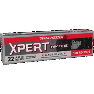 WINCHESTER Xpert Rimfire 22 Lr Copper Plated Hollow Point 42 Grain 100 Rounds