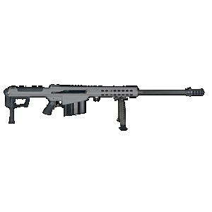 BARRETT 18067 M107a1 50 Bmg 29" 10+1 Tungsten Gray Cerakote Tungsten Gray Fixed With Sorbothane Recoil Pad Stock Black Polymer Grip