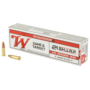 Winchester Winchester 21 Sharp Series 21 Sharp Copper Matrix 25 Grain 100 Rounds - $17.53 at Shooting Surplus