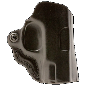 DeSantis Gunhide 019BA02Z0 Mini Scabbard OWB Black Leather Belt Slide Fits Taurus 85/850 2" Barrel Right Hand