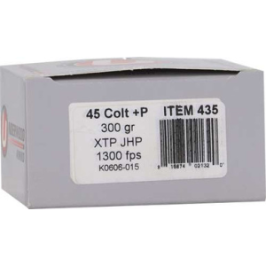 Underwood Ammo XTP Jacketed Hollow Point Handgun Ammunition 45 Colt (+P) 300gr JHP 1300 fps 20/ct