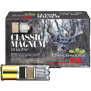 BRENNEKE Classic Magnum Slugs 12 Ga. 2 3/4 In 1 1/8 Oz. 5 Rd.