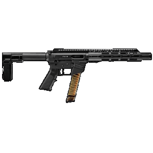 FREEDOM ORDNANCE FX9P10SBM FX-9 9mm Luger 32+1 10", Black, M-LOK Handguard, SB Mini Brace, A2 Grip, 3" Faux Suppressor