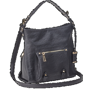 Bulldog BDP053 Hobo Purse w/Holster Black Leather Most Sm Pistols & Revolvers Right Hand