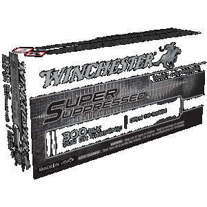 WINCHESTER Super Suppressed Rifle Ammo 300 Aac Blackout 200 Gr. Open Tip Range 20 Rd.