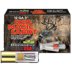 Brenneke Red Magic Sabot Slugs 12 ga. 3 in. 1 oz. 5 rd.