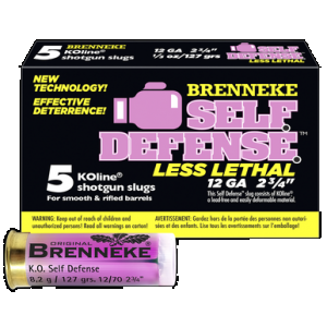 BRENNEKE Self Defense Less Lethal Sabot Lead-free 12 Ga. 2 3/4 In. 1/3 Oz. 5 Rd.