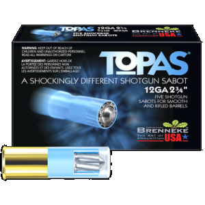 BRENNEKE Topas Sabot Slugs 12ga. 2 3/4 In. 2/3 Oz. 5 Rd.