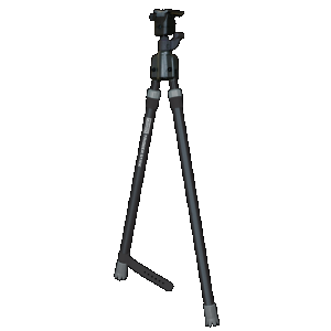 Primos 65826 Trigger Stick Bipod made of Steel with Black & Gray Finish, QD Swivel Stud Attachment Type & Medium Height (Clam Package)