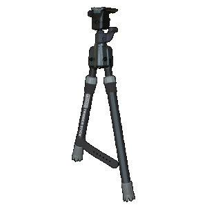 Primos 65825 Trigger Stick Bipod made of Steel with Black & Gray Finish, QD Swivel Stud Attachment Mount Type & Short Height (Clam Package)