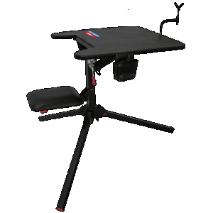 Birchwood Casey MSB300 Swivel Action Shooting Bench Black Steel, 29" W x 29" L