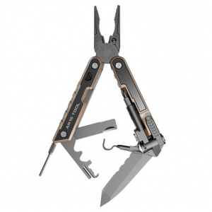 Real Avid AVAR15T AR15 440C SS Part Serrated Blade Black G10 Handle AR Platform