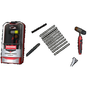 Birchwood Casey HMPNCHKIT Hammer & Punch Kit 19 Pieces