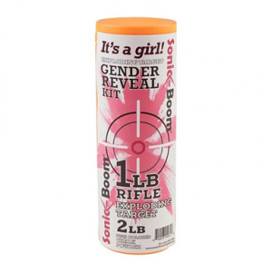 Sonic Boom Exploding Target Gender Reveal Kit Girl 1 lb. Pink