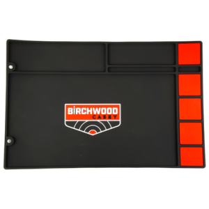 Birchwood Casey 17x11 Cleaning Mat rubber w/ magnetic pads black red
