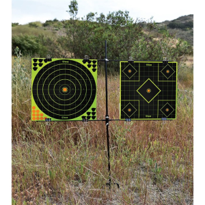 SME SMETGTST Double Paper Target Stand Black Steel Includes 8 Metal Clips