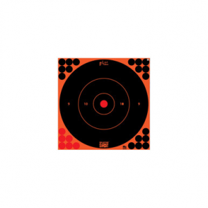 Pro-Shot 12BORNGE5PK SplatterShot Self-Adhesive Paper Black/Orange 12" Bullseye 5 Pack