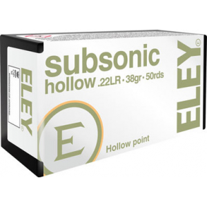 ELEY Subsonic 22lr 38gr Hp