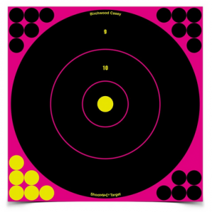 Bc Shoot-n-c Pink 12 Bulls-eye Tgt 5/pk