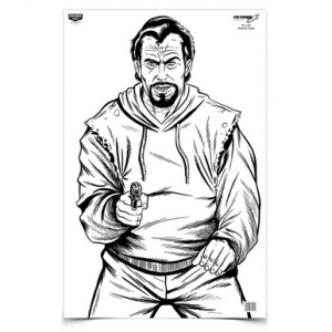 Bc Eze-scorer Bc Bad Guy 23x35 Paper Tgt 5pk