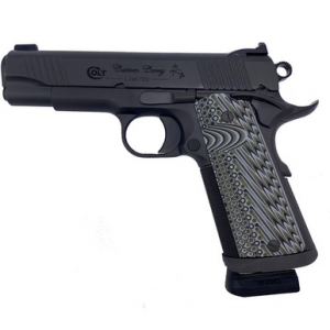 Colt Mfg O4042CS Limited 1911 Custom Carry 9mm Luger 7+1 4.25" Black National Match Barrel, Decobond Smoke Gray Serrated Steel Slide & Frame w/Beavertail, Gray G10 Grip, Ambidextrous