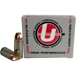 Underwood Ammo Xtreme Defender Handgun Ammunition 9mm Luger 68gr Monolithic Solid 1700 fps 20/ct