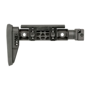 Midwest Industries MIALPHAFBSF Alpha Fixed Beam Black Synthetic Side Folding Stock with Adjustable Cheekrest, Compatible w/ 1913 Picatinny Rail Adapter