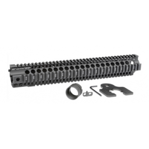 Midwest Industries Combat Rail T-Series AR-15 Aluminum Handguard - Black | 15" | Quad Rail