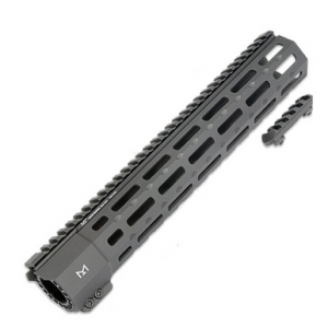 Midwest Industries SP-Series Suppressor Compatible One Piece Free Float AR15 Handguard - Black | 12.625" | M-LOK