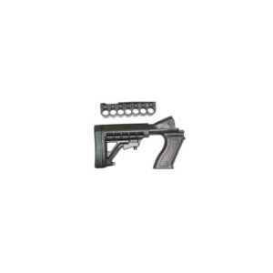 Archangel AA50088 Tactical Pistol Grip Stock Black Synthetic 6 Position with Shell Holder for 12 Gauge Mossberg 500, 590; Maverick 88