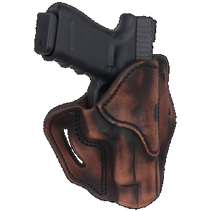 1791 Gunleather ORBH23VTGR BH2.3 Optic Ready OWB Size 2.3 Vintage Leather Belt Slide Compatible w/Glock 17/20/21/22/31/34/35/40/41/ Ruger 95/American Right Hand