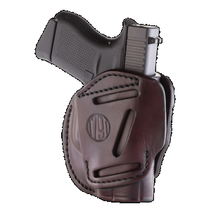 1791 Gunleather 3WH2SBRA 3-Way IWB/OWB Size 02 Signature Brown Leather Belt Loop Compatible w/ Ruger LCP Compatible w/ Glock 42 Compatible w/ S&W Bodyguard Ambidextrous Hand