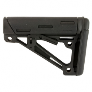 Hogue OverMolded Collapsible Buttstock Black fits Mil-Spec Buffer Tubes