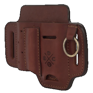 1791 Gunleather STESSFCHNA EDC Standard Easy Slide OWB Chestnut Leather Belt Slide Ambidextrous