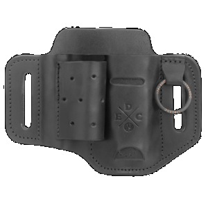1791 Gunleather HDESLFBLKA EDC Heavy Duty Easy Slide OWB Black Leather Belt Slide Ambidextrous
