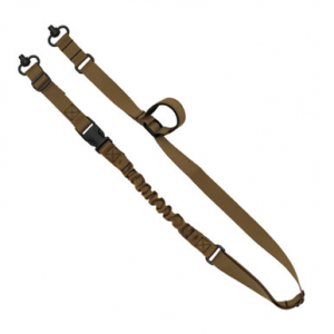 GrovTec US Inc GTSL132 QS 2-Point Sentry with Coyote Brown Finish, 1" W, Adjustable Design & Push Button Swivels for Rifle/Shotgun
