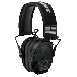 Walker's GWPRSEMPATKPT Razor Patriot Slim Muff 23 dB Over the Head Kryptek Highlander/Black Polymer