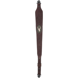 Allen Allen 8140 Big Game Rifle Sling w/Swivels Brown Suede w/Embroidered Deer Silhouette Adjustable Length 25" to 38" Non-Slip Suede Lining - $39.79 at Shooting Surplus