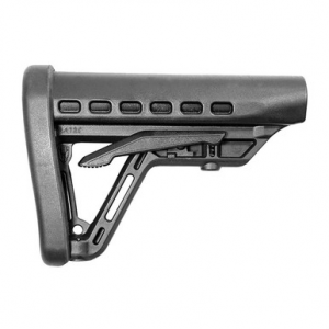 Archangel AA125 Low-Profile Black Synthetic, 6 Position, Fits AR-Platform with Commercial Tube