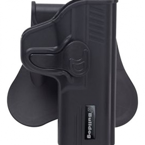Bulldog RRSWMP Rapid Release Holster w/Paddle OWB Black Polymer Fits S&W M&P Right Hand