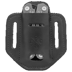 1791 Gunleather HDESSLBLKA EDC Heavy Duty Easy Slide Solo OWB Black Leather Belt Slide Ambidextrous