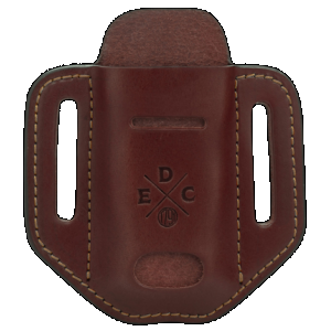 1791 Gunleather HDESSLCHNA EDC Heavy Duty Easy Slide Solo OWB Chestnut Leather Belt Slide Ambidextrous