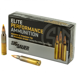 SIG Sauer E223v120 223 Remington Extreme Expansion Tip 40 Grain 20 Rounds