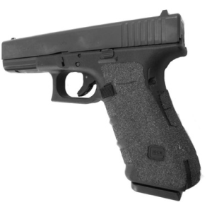 Talon Grips 113G Adhesive Grip Compatible w/ Glock 17/22/24/31/34/35/37 Gen4 w/No Backstrap, Black Textured Granulate