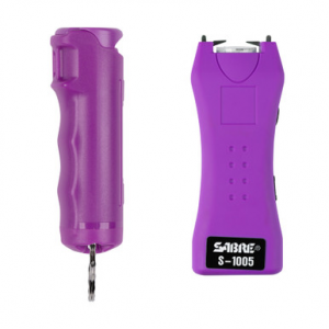 Sabre Pepper Spray and Stun Gun Defense Kit Purple